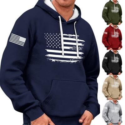 Halloween Men's Vintage Long Sleeve Hoodie Printed Hooded Sweatshirt Top