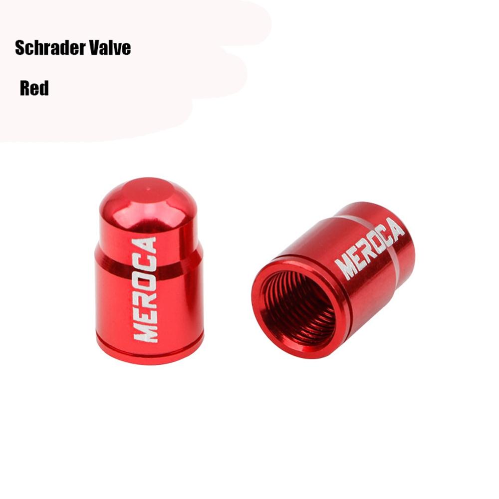 2pcs Aluminum Bicycle Tire Valve Cap Ultralight Mountain Road Bike Valve Cap Schrader/Presta Tire Valve