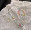 Candy Sweetheart: Trendy Colorful Beaded Necklace & Bracelet for Women