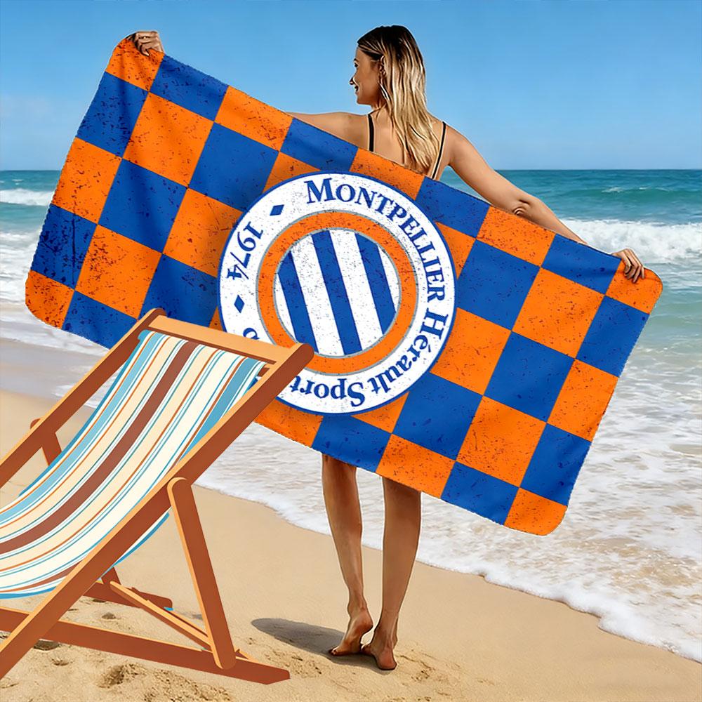 Montpellier HSC Logo Towel A must-have beach towel for beach travel