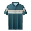 Men'S Short-Sleeved Breathable Lapel Mature Polo Shirt, Top Medium Business Casual High-End Non-Ironing T-Shirt
