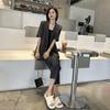 Plus Size Korean Style Women's Summer Suit: Thin Casual Jacket with Nine-Point Pants