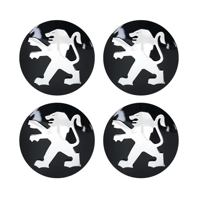 4 ks 60mm středové krytky kol pro Peugeot 107 108 206 207 208 301 307 308 408 508 2008 3008 Modifikované kryty nábojů Tuningové příslušenství
