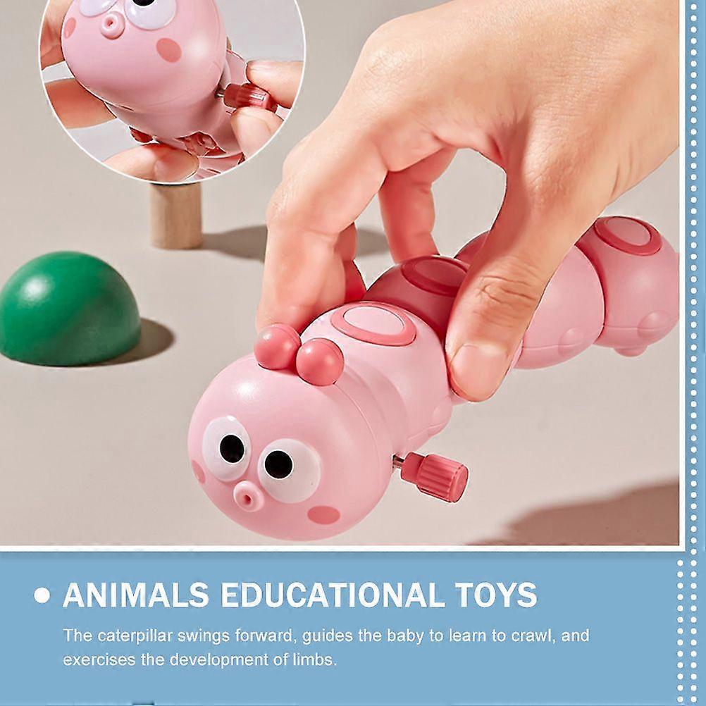 4pcs Animal Toy Simulated Caterpillar Creative Wind Up Toy Creative Plaything