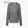 MO&Co. Mohair Wool Blend Lantern Sleeve Knit Sweater