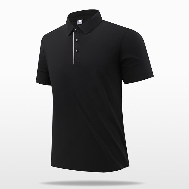 Men s Ice Silk Quick-Dry Loose Fit Polo Shirt - Cool, Breathable, Seamless, Plus Size XL