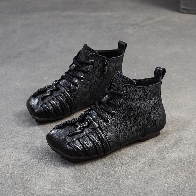 

Ретро короткие ботинки женские осень 2025 новый тренд универсальные на плоской подошве повседневные удобные универсальные ручной работы оригинальные женские ботинки 40