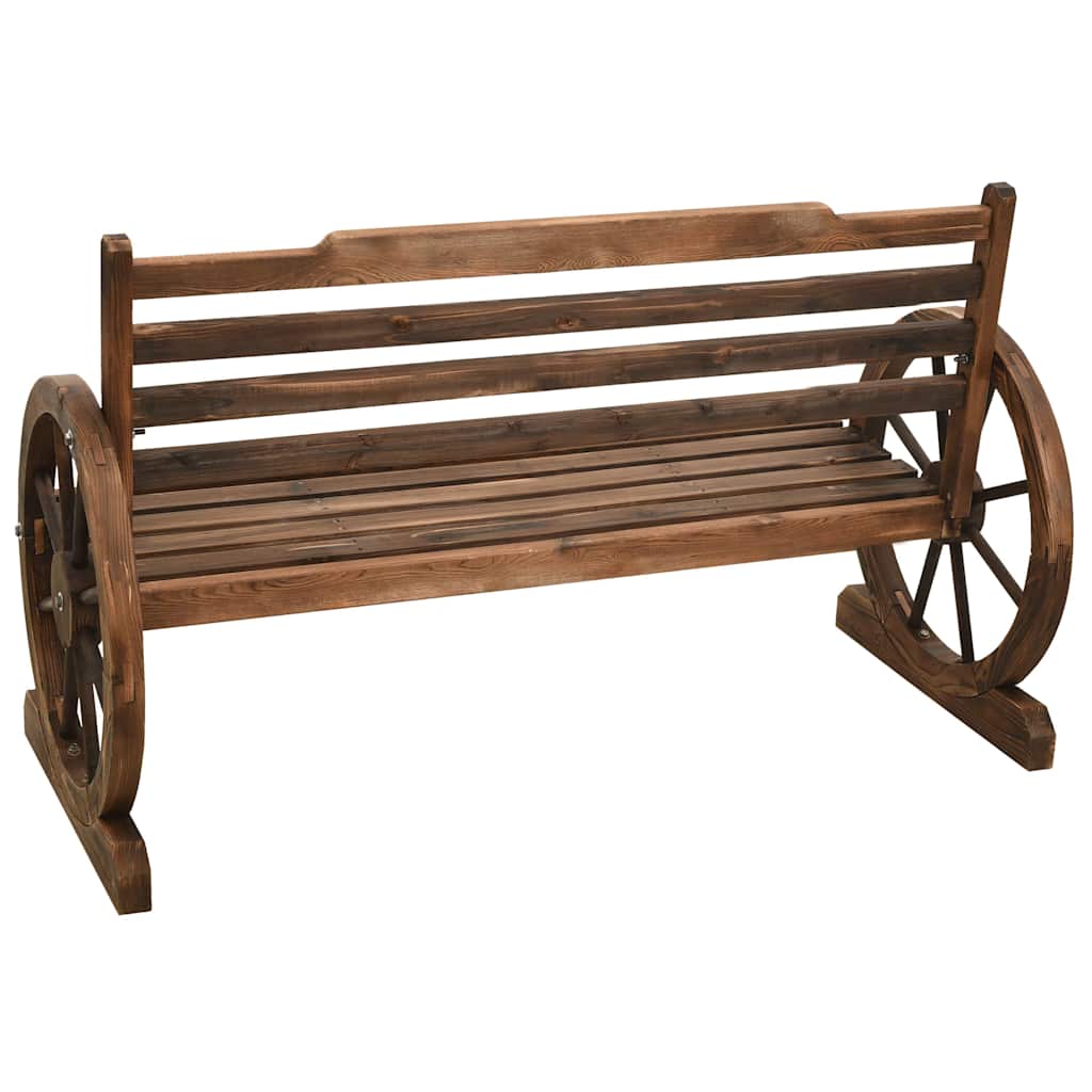 vidaXL Gartenbank 112 Cm Massivholz Tanne