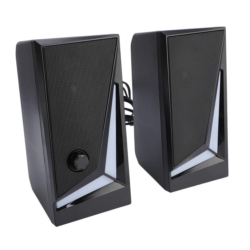 1 Paar Computerlautsprecher 2 Zoll Vollbereichseinheit USB RGB 7 Dynamische Lichteffekte Laptop-Lautsprecher mit