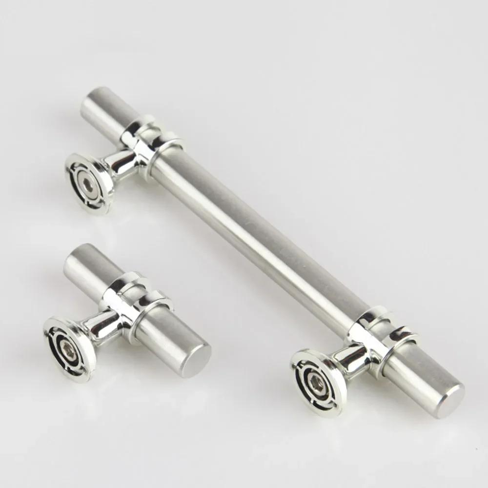 5Pcs Stainless Steel Cabinet Pulls Kitchen Cabinet Handles Kitchen Cabinet Knobs Silver Cabinet Pulls Cabinet Hardware T Bar