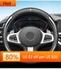 Interior Stickers For Renault Megane 2 3 4 Twingo Clio Talisman Captur Trafic Kwid Scenic 2 Universal Car Steering Wheel Covers QC1