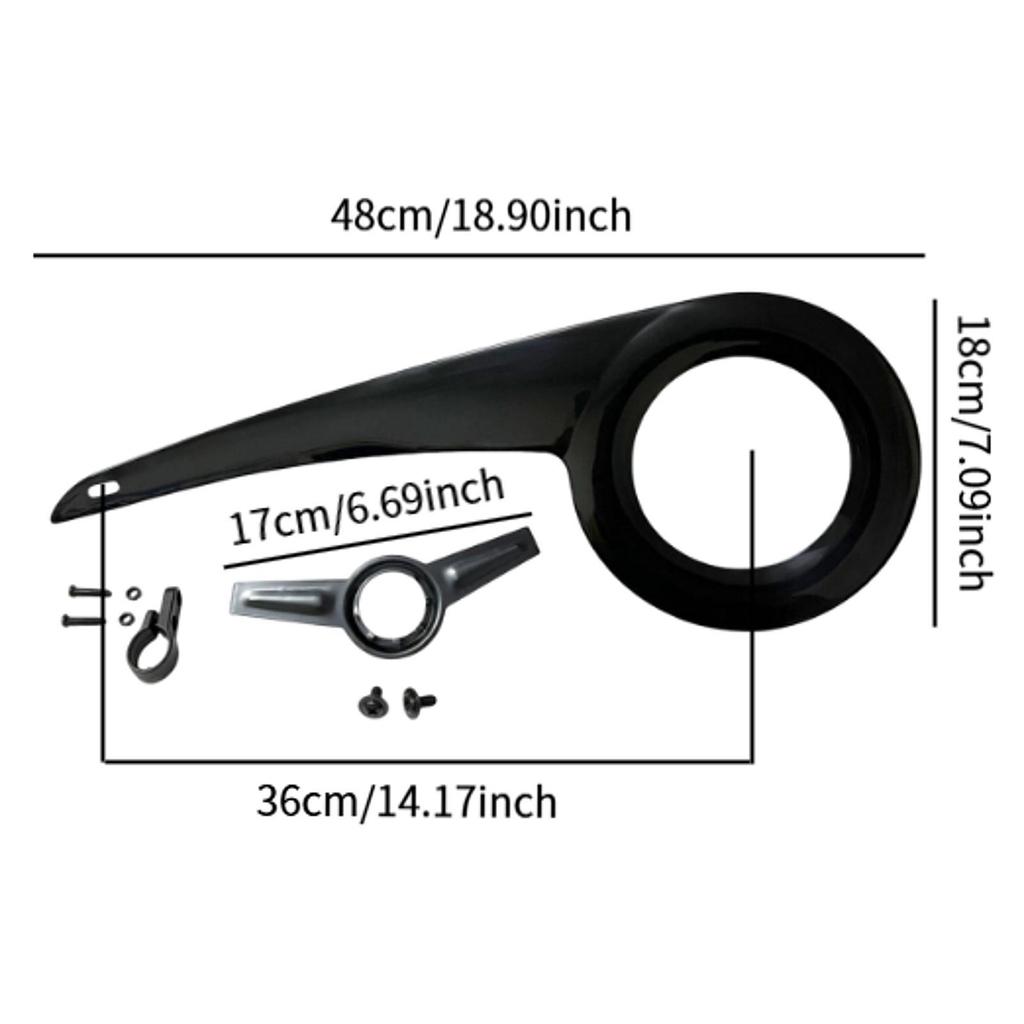 Bike Chain Guard Cover Accessories Easy to Install Components