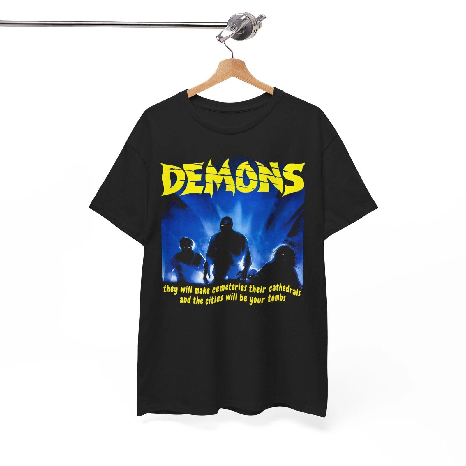 

Demons 1985 T-Shirt, 80s Horror Shirt, Dario Argento, Lamberto Bava, Unisex tee 3XL