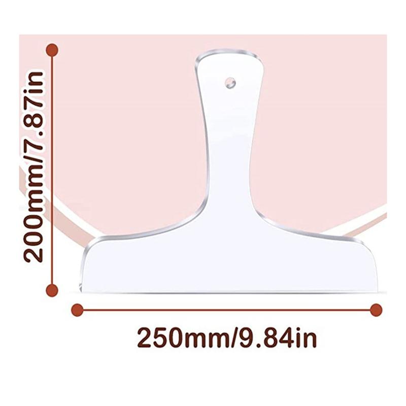 AEE4-3 Pcs Cutting Board Handle Template Charcuterie Template Angled Curvy Tracing Stencils