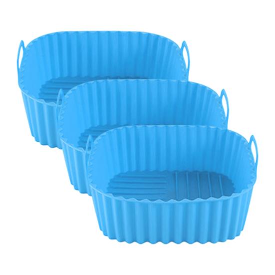 Bandeja de Cesta de Silicona para Freidora de Aire Reutilizable Forros de Silicona para Freidora de Aire Sin BPA