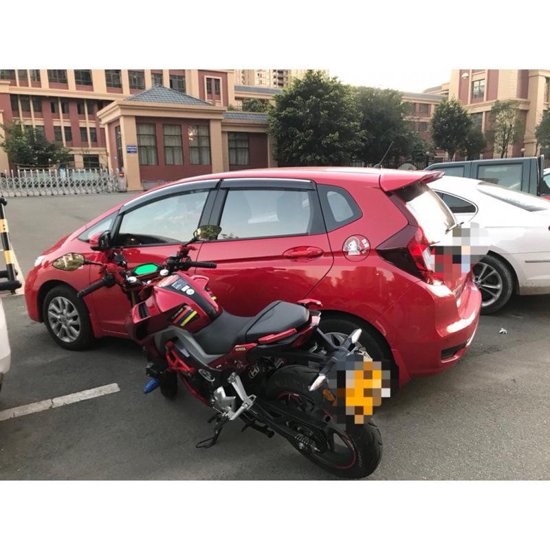 For Honda Fit 2014-2020 Rear Spoiler No-Drill RS Roof Spoiler with Light GK5