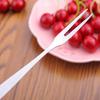 2Pcs Household 2-prong Appetizer Cake Fruit Western Small Fork Kitchen Accessory
