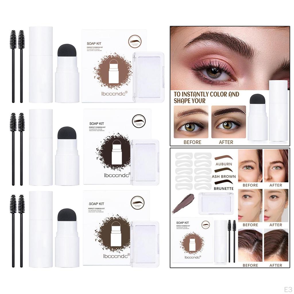 Shaping Kit Reusable Stamp Brow for with 10 Eyebrow Stencils