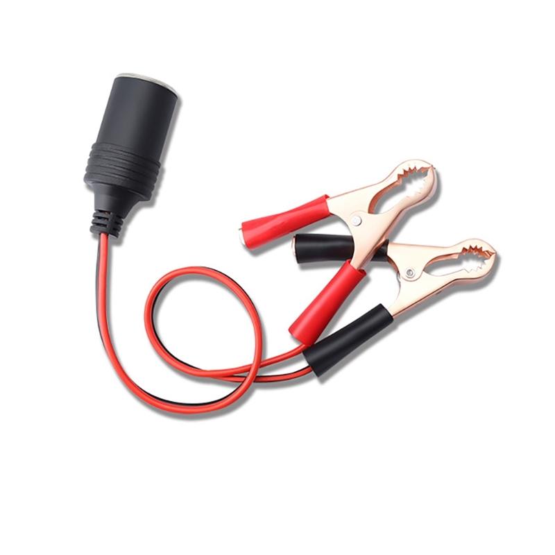

Battery Alligators Clip to Female Power Socket Outlet Cable for Car Electronic with Battery Terminal Clip Power Splitter