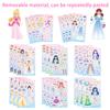 8 Stuks/Set Doe-het-zelf Stickers Puzzel Gezicht Verwisselende Stickers Dier Assembleerspel Montessori Cognitie Educatief Speelgoed Voor Kinderen Kinderen