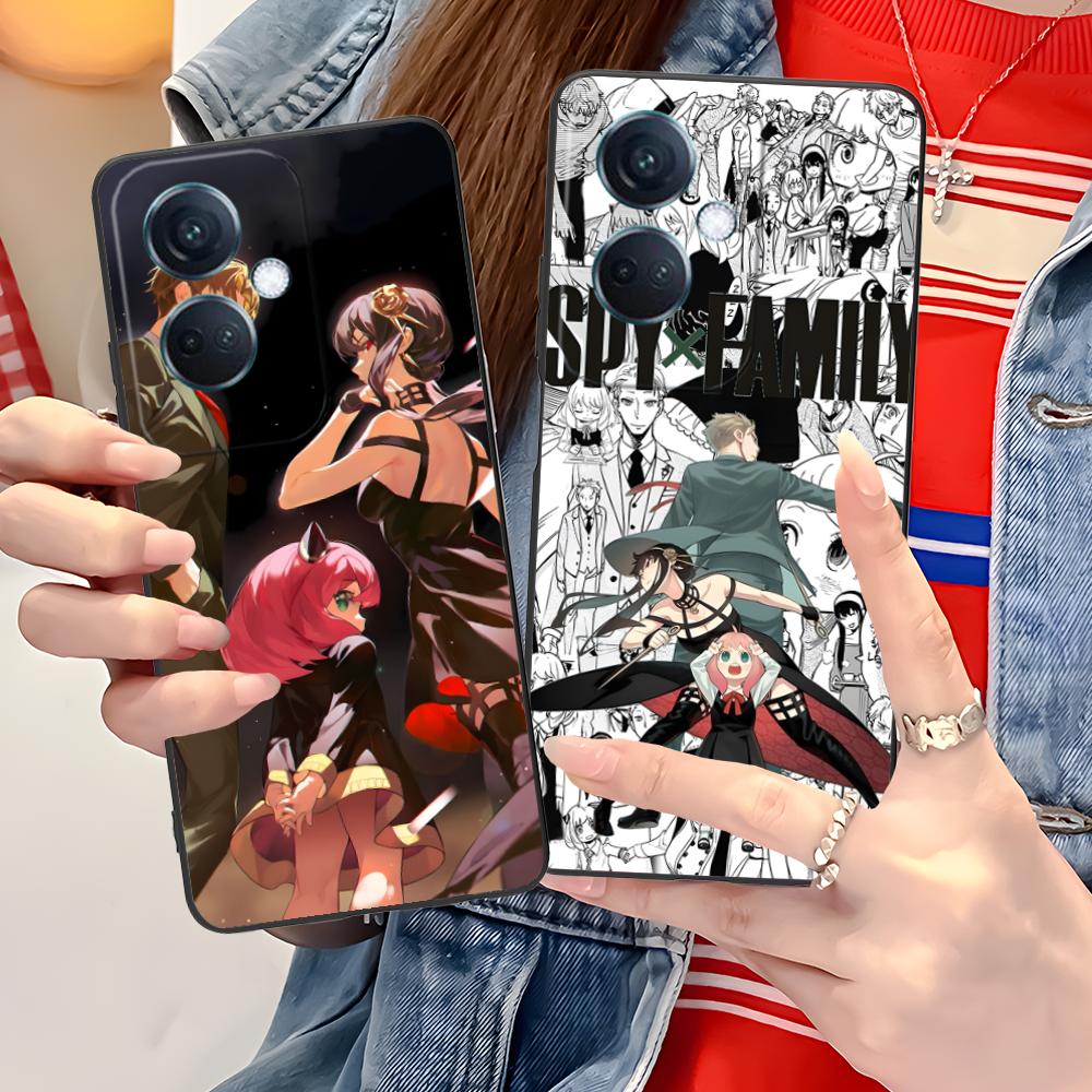 Anime Spy Family Mobile Phone Case for OPPO Reno 14 13 12 11 10 9 8 7 6 5 F T Pro 5G Colorful Printing Cover Luxury Cover Pretty