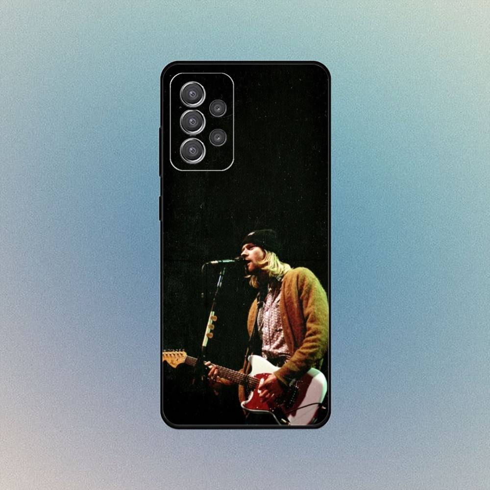 

K-Kurt C-Cobain Rock Phone Case For Samsung S25,S24,S21,S22,S23,S30,Ultra,S20,Plus,Fe,Lite,Note,10,9,5G Black Cover Samsung S205G