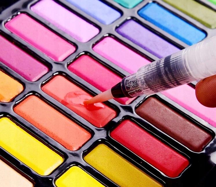 Watercolor Paints Watercolors Set 40in1 36 Colors + A5 Pad + Brushes
