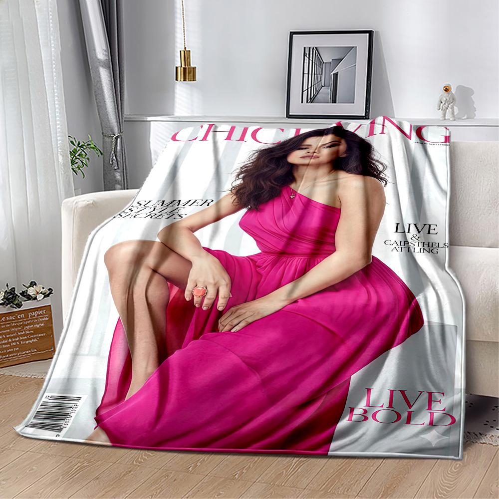 Selena Gomez Blankets are suitable for living rooms,making them an ideal choice for outdoor travel and gifts.