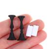 2Pcs Miniature Retro Candle Holder Set With 2 Candles Dollhouse Simulation Candlestick Model Dolls House Mini Scene Decoration