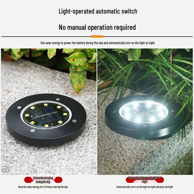 Outdoor Solar Ground Lights for Garden, Patio, and Lawn Decoration