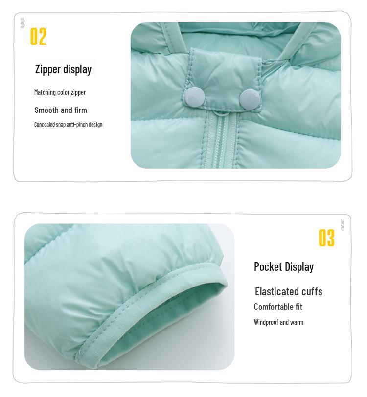 Clearance: Baby Winter Cotton-Padded Coat - Lightweight Down for Toddlers, Boys and Girls