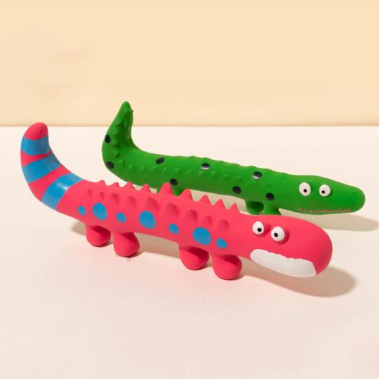 Yousheng Pet Squeaky Toy Bite Resistant Good Toughness with Sound Effect Cartoon Lizard Shape Pet Dog Chewing Toy Pet Supplies