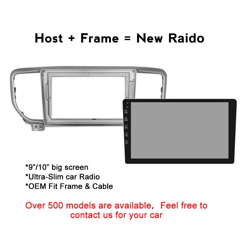 Kia KX5 Compatible Android Navigation System with Large Screen and Variable Frame Wiring