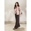 Women's Draped Straight Wide-Leg Trousers