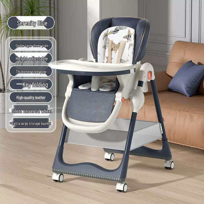 Portable Multifunctional Baby High Chair: Folding Infant Seat and Dining Table Combo