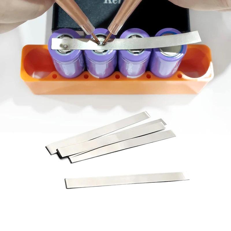 20pcs Pure Nickel Strip Nickel Sheets 18650 Battery Spot Welding DIY Battery Pack Connection Length100mm