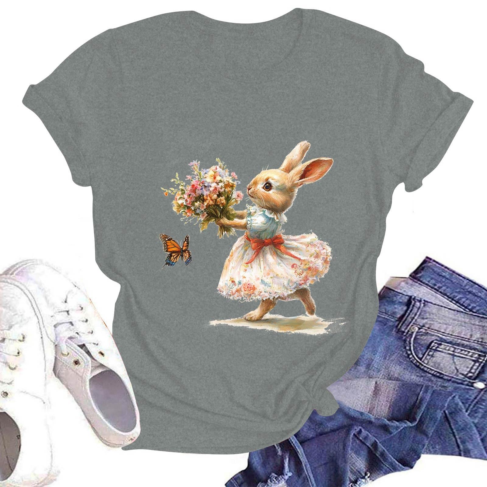 

Женская повседневная футболка с круглым вырезом и коротким рукавом XXL