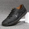 New Men Leather Casual Shoes Outdoor Comfortable High Quality Fashion Soft Homme Classic Ankle Non-slip Flats Moccasin Trend