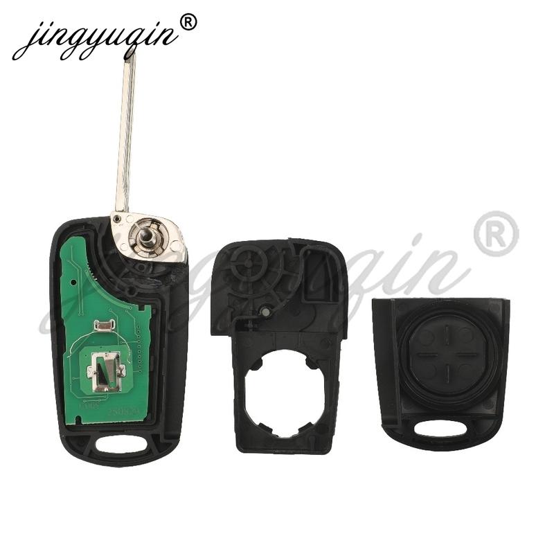 jingyuqin Flip HYN14 Remote Car Key Fob for i10 Avante 2010 2011 2012 2013 2014 2015 433Mhz FSK ID46 Chip 95430-0X010 HM-T030