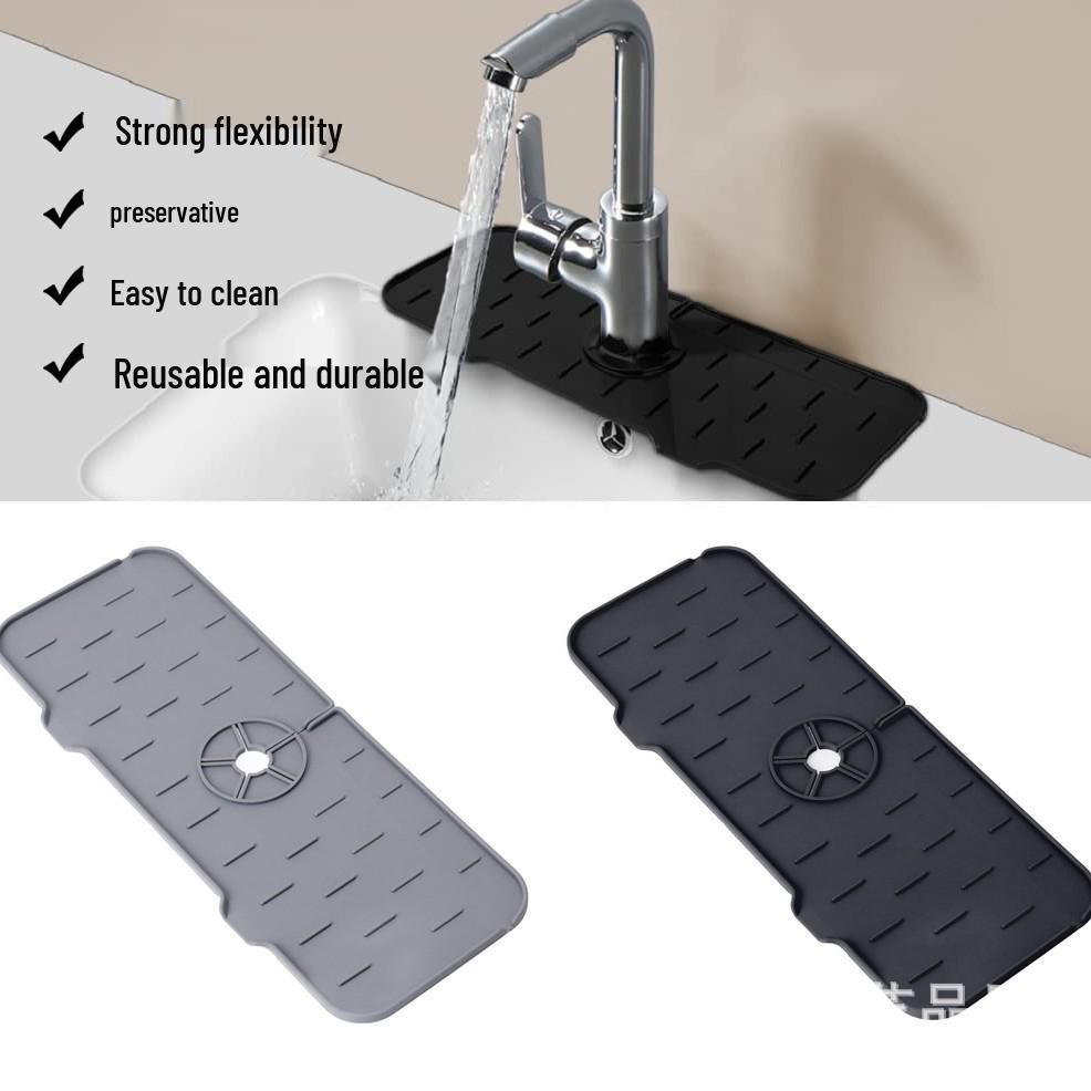 Silicone Kitchen Drying Mat for Draining Fruits, Vegetables, Pots, and Pans