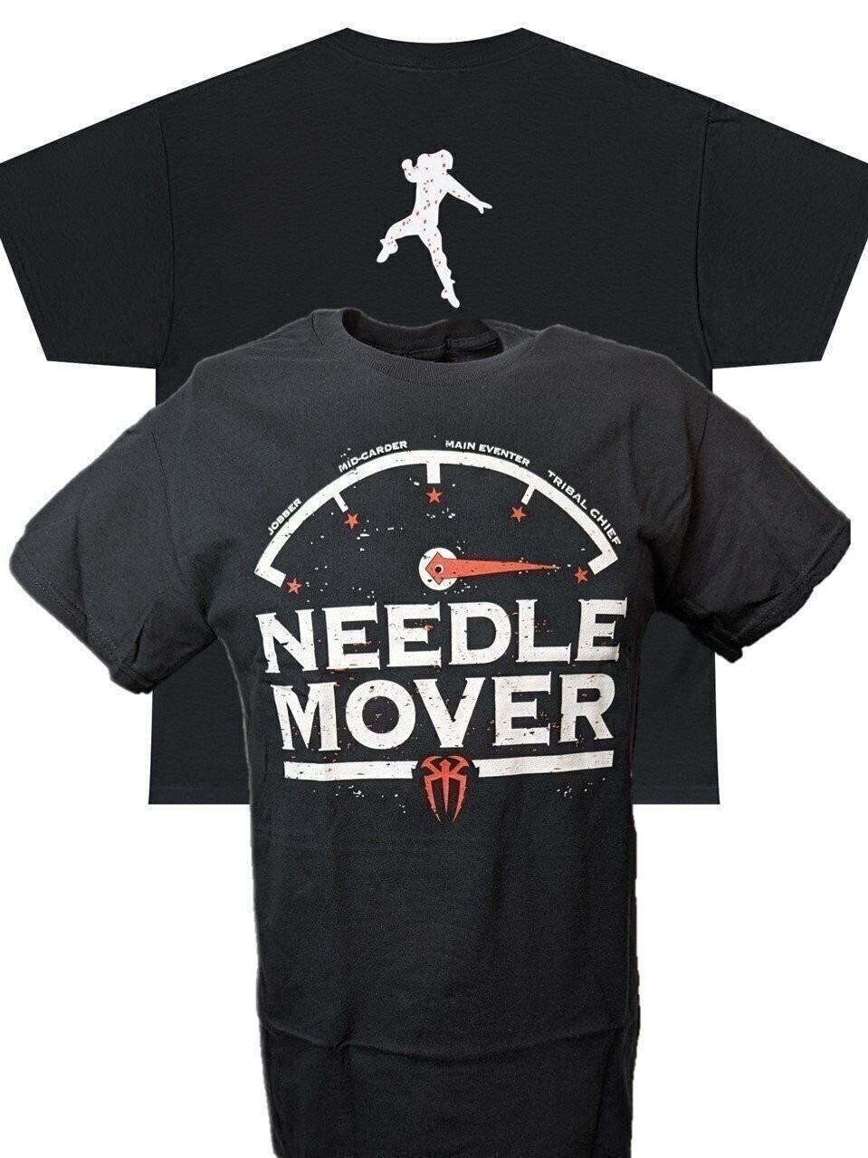 

Roman Reigns Needle Mover Black 100% Cotton T-shirt Mens Tees Top L