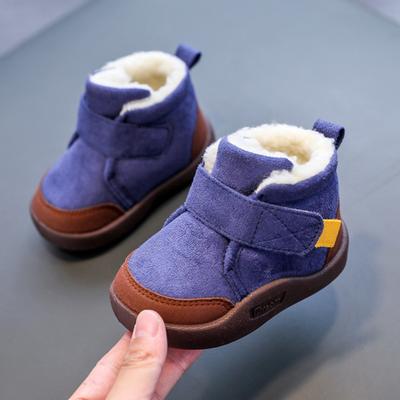 Stivali per bambini per bambini Stivali invernali per ragazzi e ragazze Stivali da neve per bambini caldi Scarpe per neonati con fondo morbido in peluche Scarpe da ginnastica per neonati per bambini