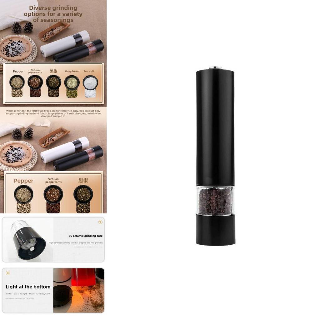 Modern Minimalist Pepper Grinder With Solid Spice Storage For Kitchen Use