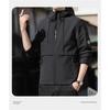 Men's Hooded Windbreaker Jacket Lightweight  Zipper Pockets Casual Outdoor Coat