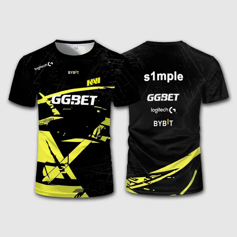 Spiel Navi Team Uniform T-Shirt Spiele Spieler Wettbewerb Sport Training T-Shirt Schnelltrocknend Herren Freizeit Marine Kleidung T-Shirts XL gray