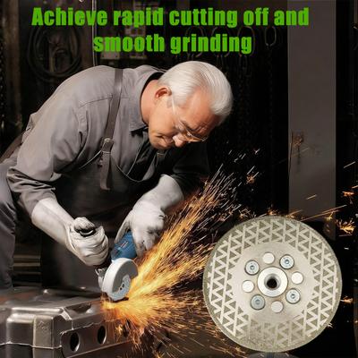 Diamond Grinding Disc M14 Wheel Electroplated Blade Fast Cutting 40-Grit Cutting Angle Grinder Diamond Wheel High Precision Cutting