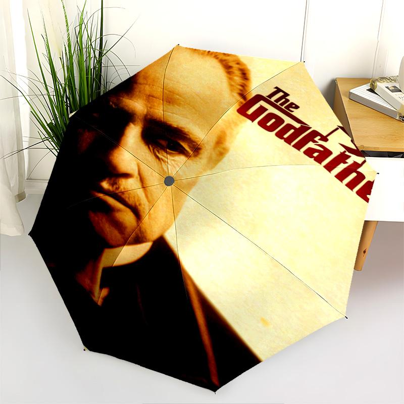 The Godfather: Legacy Power Folding umbrella travel Suitable for all seasons printing outdoor Sun umbrella