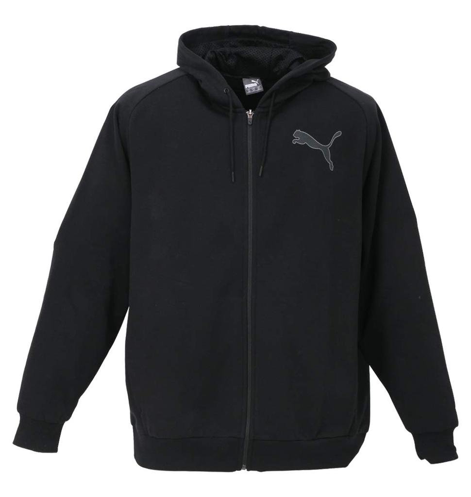Large Size Modern Sports Full Zip Hoodie 1011788310 Cotton Black Japan 2XL to Japanese size [PUMA] Men's (equivalent 3L)