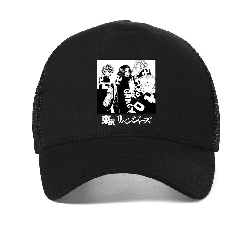 Hot Japanese Anime Tokyo Revengers Men hat Chifuyu Matsuno Graphic baseball cap Anime Unisex Summer Mesh vent caps