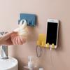 Kreative Klebe-Handy-Ladehalterung Heimwand Spurlos Aufbewahrungshänger Steckerhaken Ohne Bohren